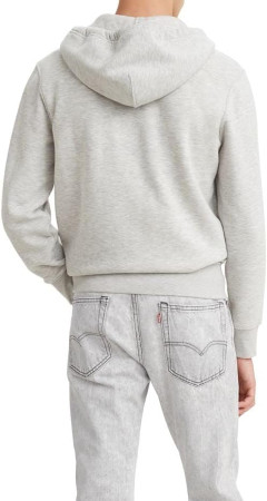 Толстовка Levi's Men's Core Zip Up Hoodie Chisel Grey Heather