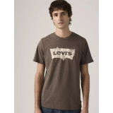 Levi's Standard Fit Classic Graphic T-Shirt in Bandana Egret Brown color, front view, Style 224912113