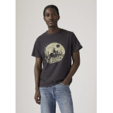 Levi's Relaxed Fit Short-sleeve Graphic T-shirt Black Style #161432181 у повсякденному образі з джинсами
