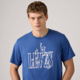Чоловіча футболка Levi's Relaxed Fit Graphic Cowboy Sunshine Blue у casual літньому образі