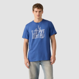 Чоловіча футболка Levi's Relaxed Fit Graphic Cowboy Sunshine Blue у casual літньому образі