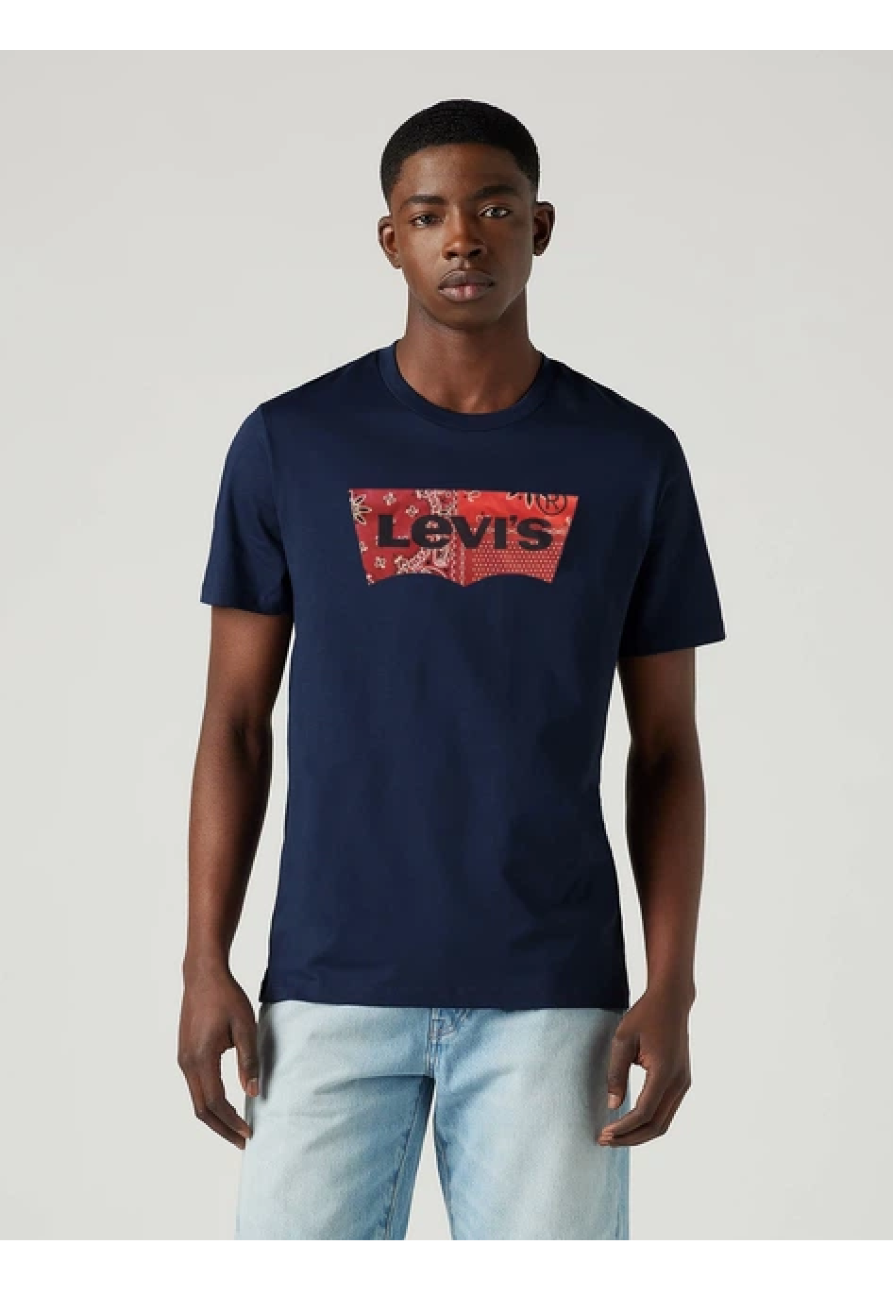 Чоловіча футболка Levi's Logo Classic T-shirt Dress Blues у повсякденному образі