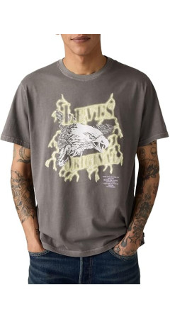 Levi's Ss Relaxed Fit Tee Men's T-Shirt Lightning Eagle Smoked Pearl