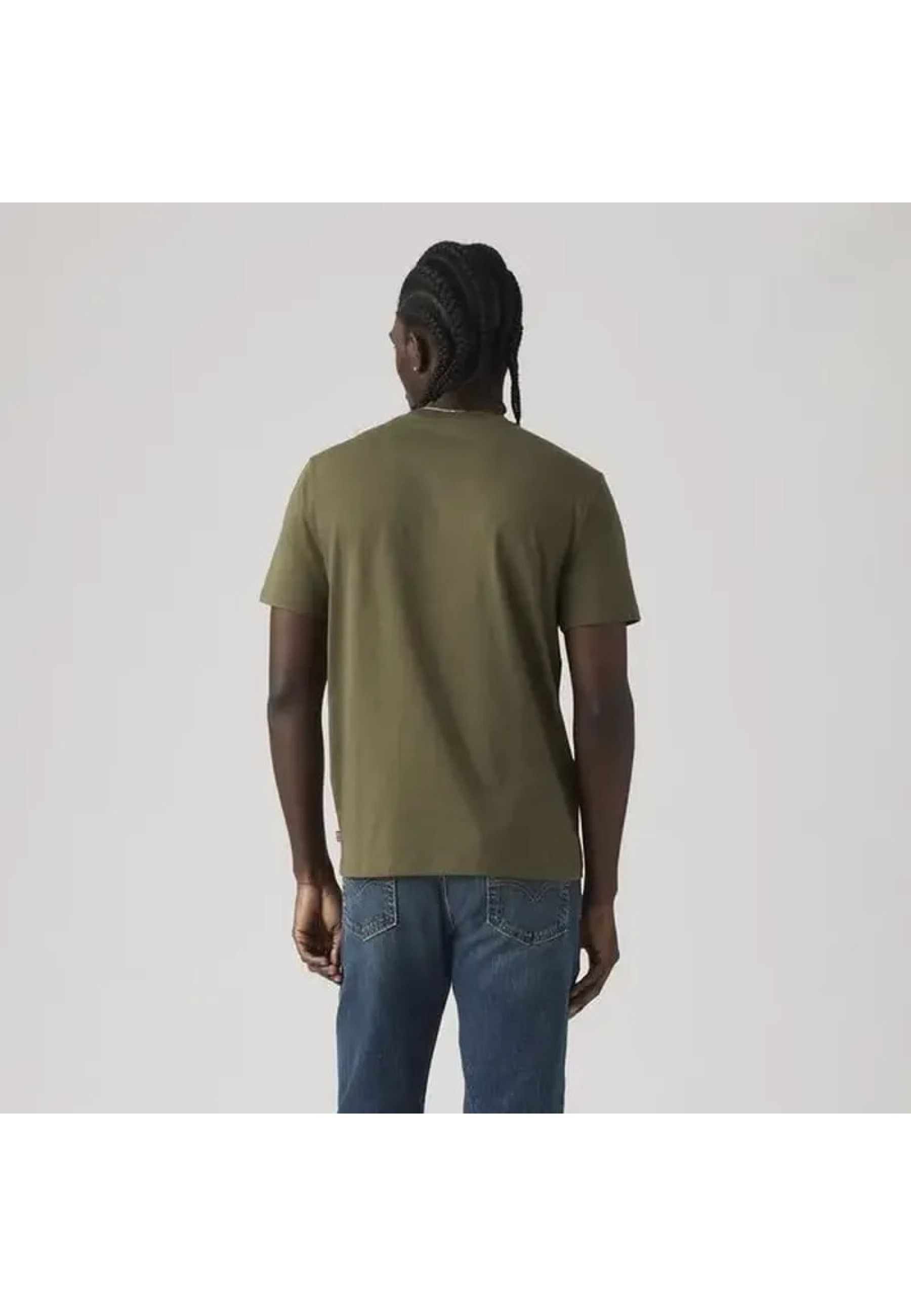 Levi's Standard Fit Classic Graphic T-shirt in Olive Green style 224912111 front view
