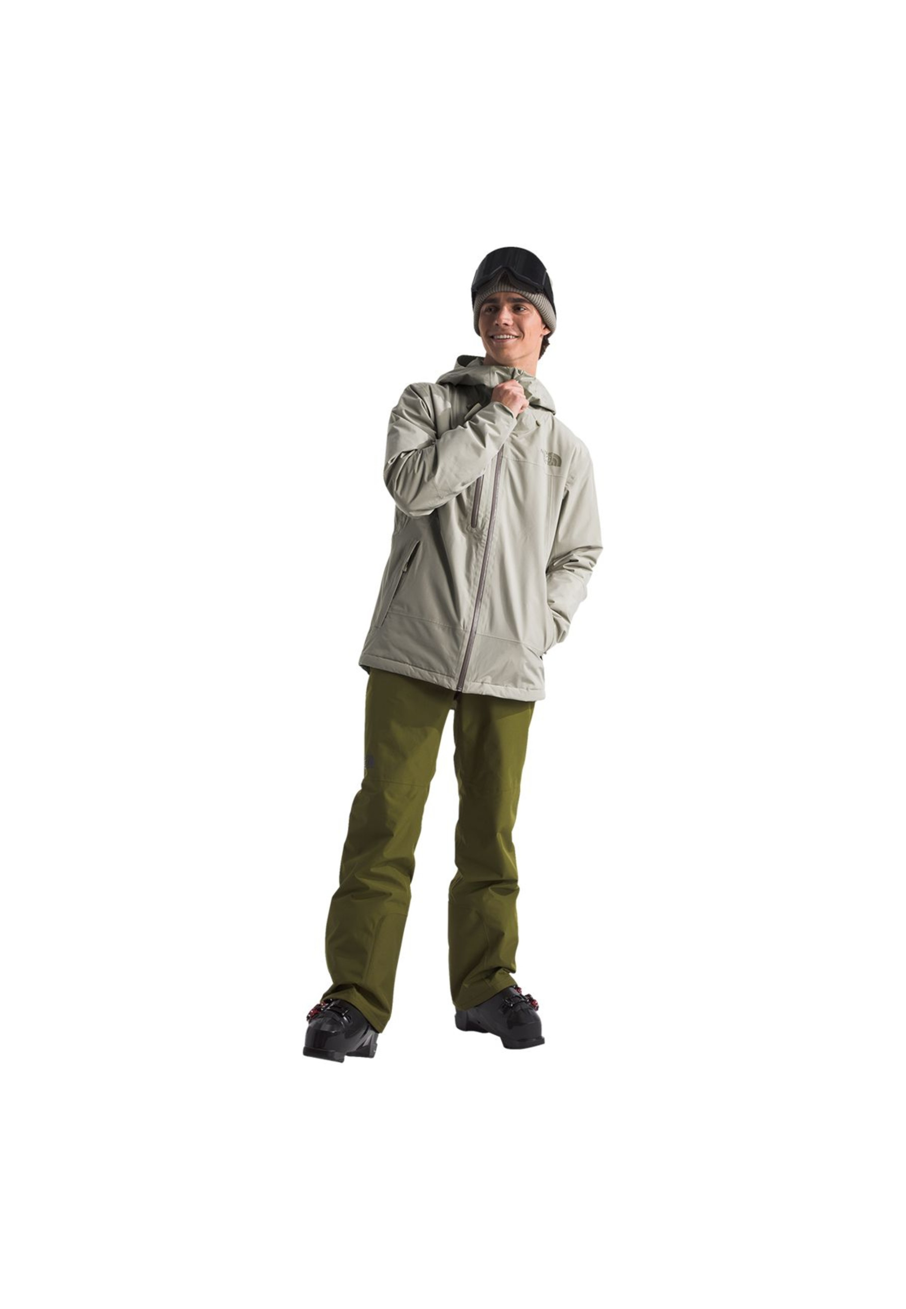 Образ с курткой The North Face Descendit Jacket Gray на горном склоне 2025