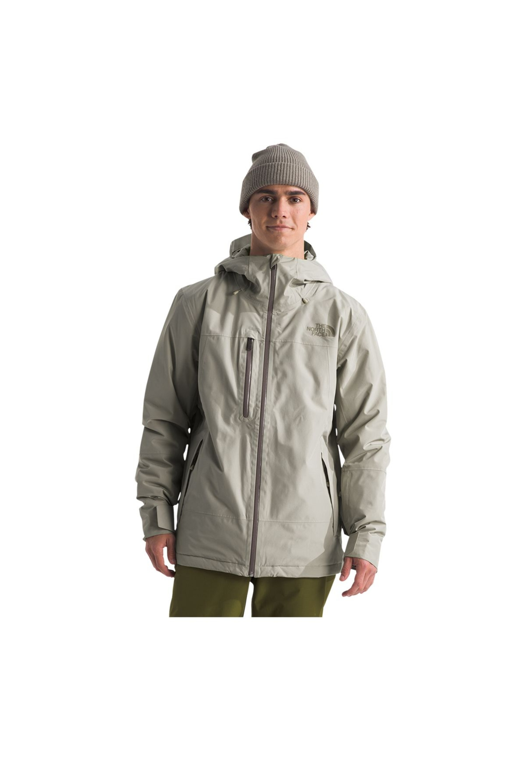 Образ с курткой The North Face Descendit Jacket Gray на горном склоне 2025