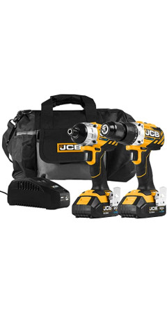 Набір з двох інструментів JCB акумуляторний - JCB 20V Drill2.0Ah