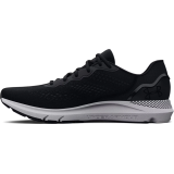 Runner wearing Under Armour HOVR Sonic 6 Black/White shoes on morning run 2026