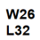 W26 L32