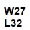 W27 L32