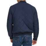 Чоловіча куртка Levi's Diamond Quilted Bomber Jacket Navy Patch Pocket у міському образі