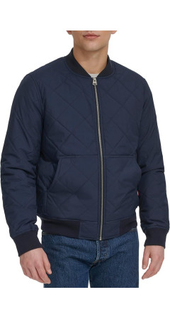 Бомбер Levi's Men's Diamond Quilted Bomber Jacket Navy Patch Pocket