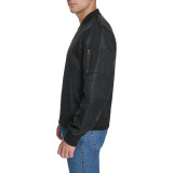 Мужской бомбер Levi's MA-1 Flight Satin Unfilled Black Classic в уличном образе