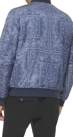 Бомбер Levi's Men's Flight Satin Unfilled MA-1 Faded Blue Bandana