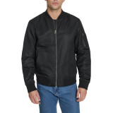 Мужской бомбер Levi's MA-1 Flight Satin Unfilled Black Classic в уличном образе