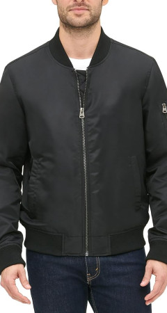 Бомбер Levi's Men's Flight Satin Unfilled MA-1 Bomber Black Classic