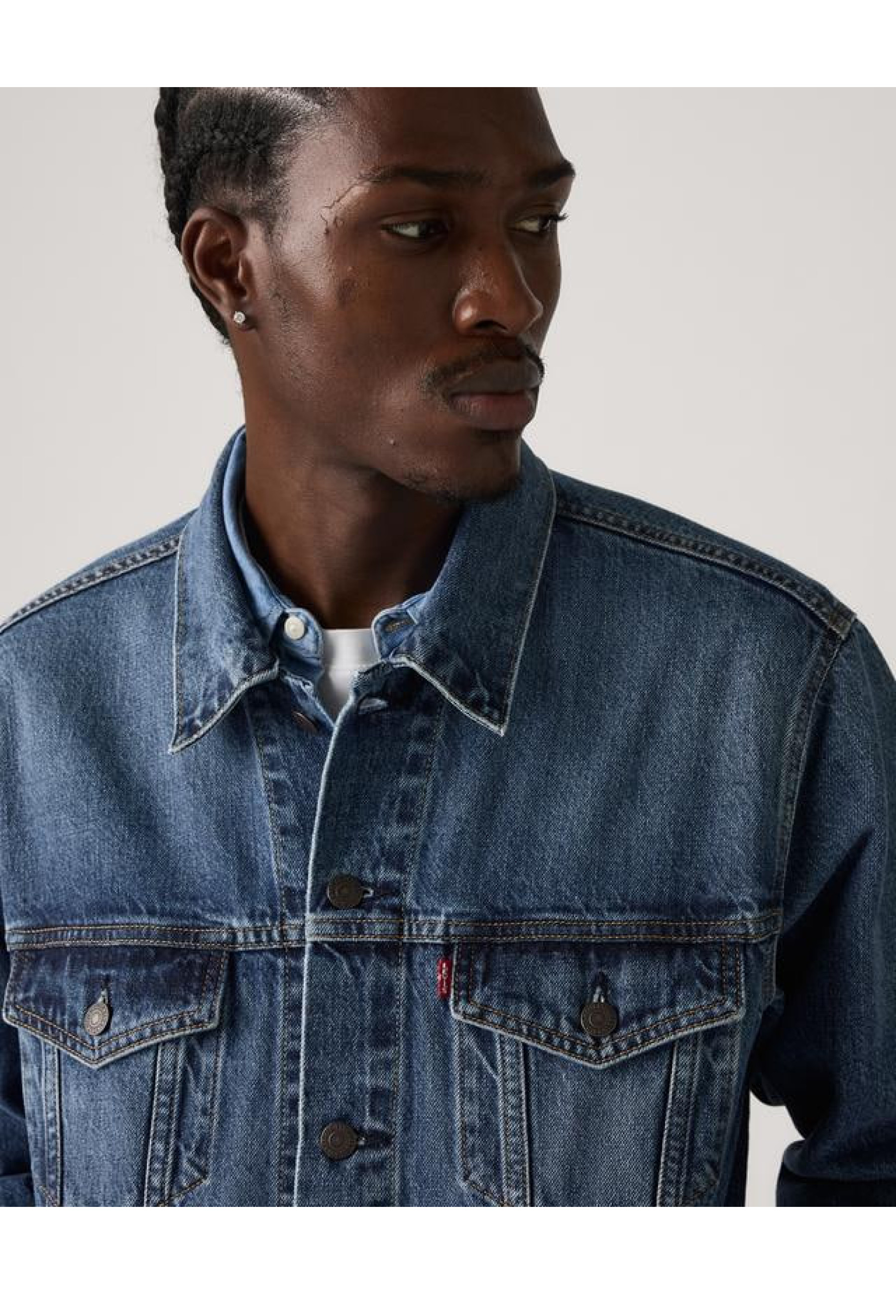 Levi's Relaxed Fit Thermodapt Trucker Jacket Friend Of Mine Medium Wash Style A57820079