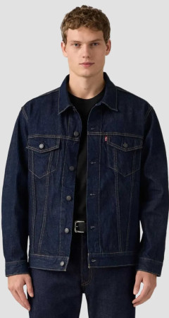 Levi's Relaxed Trucker Jacket Wash It Out Rinse Dark Wash