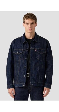 Levi's Relaxed Trucker Jacket Wash It Out Rinse Dark Wash
