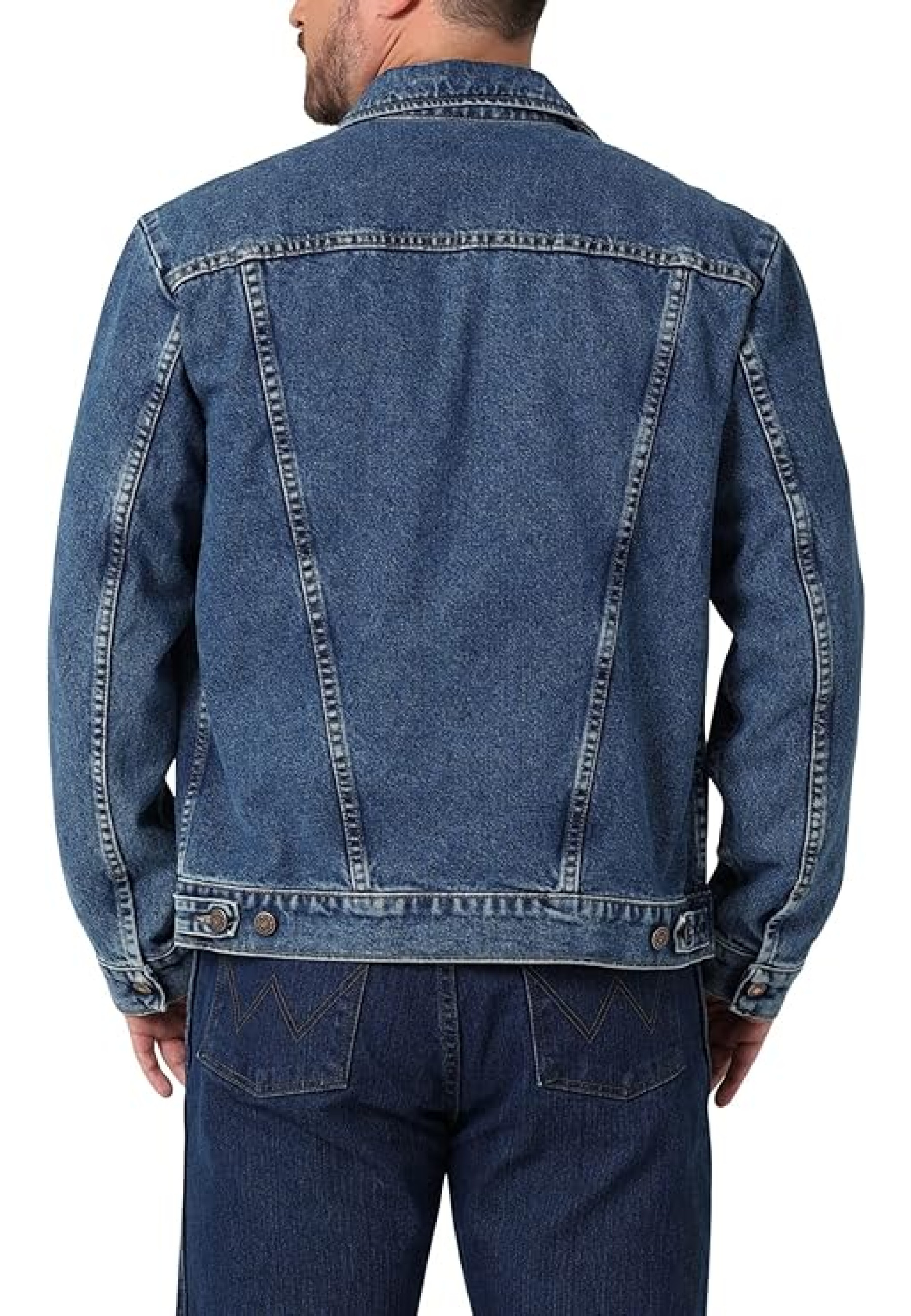 Чоловіча джинсова куртка Wrangler Men's Western Unlined Denim Jacket Stonewash
