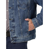 Чоловіча джинсова куртка Wrangler Men's Western Unlined Denim Jacket Stonewash