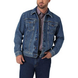 Чоловіча джинсова куртка Wrangler Men's Western Unlined Denim Jacket Stonewash
