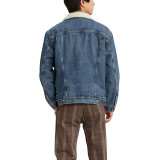 Чоловіча джинсова куртка Levis Sherpa Television Medium Indigo