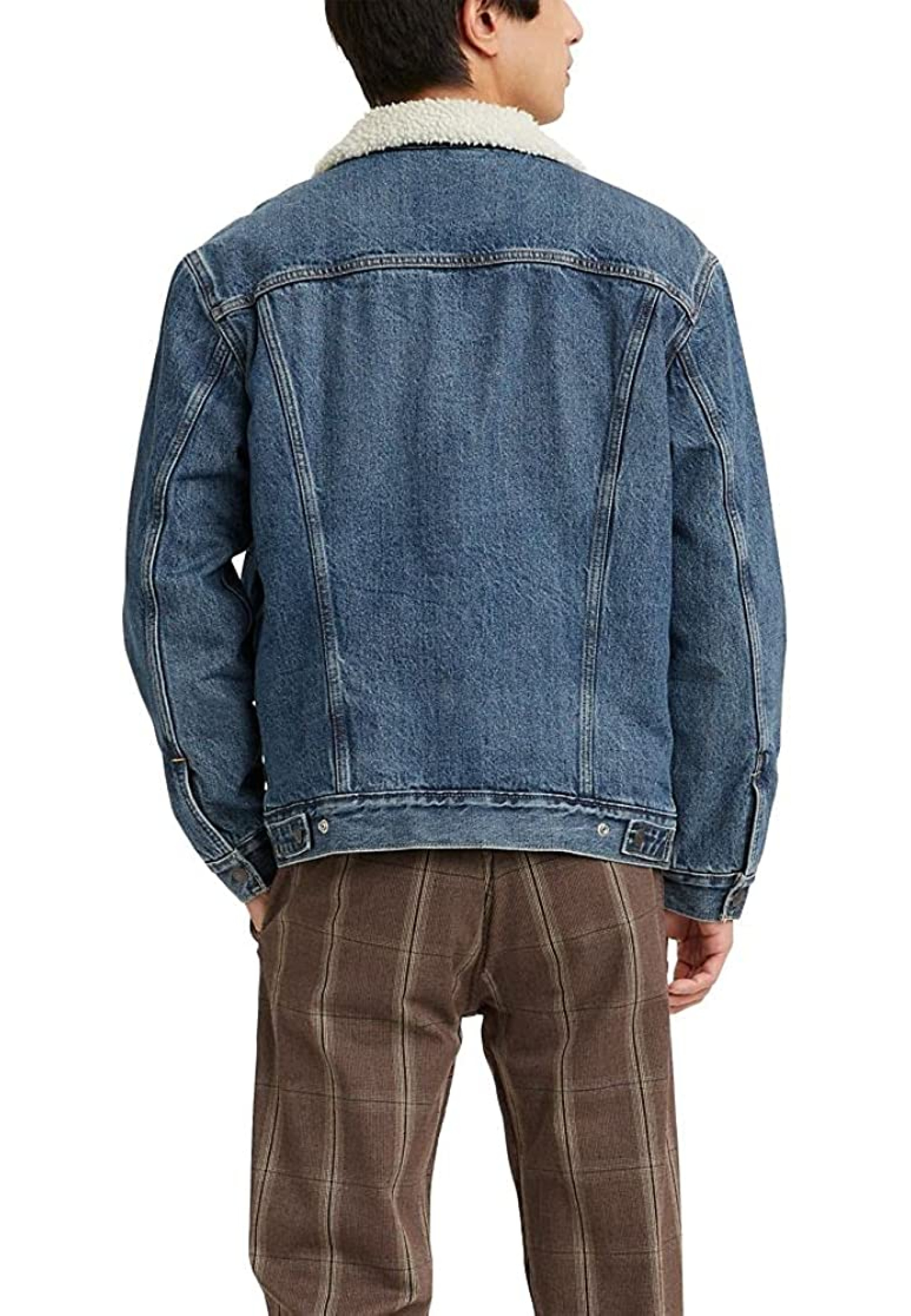 Чоловіча джинсова куртка Levis Sherpa Television Medium Indigo