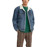 Чоловіча джинсова куртка Levis Sherpa Television Medium Indigo