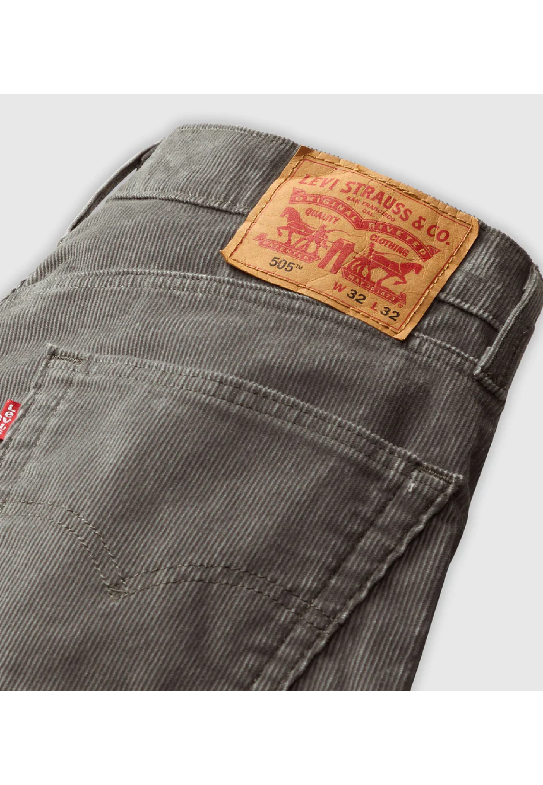 Образ з джинсами Levi’s 505 Regular Corduroy Smoked Pearl на осінній прогулянці 2026