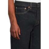 Чоловічі джинси Levi's 505 Regular Rinse Str Dark Wash Style #005051453 у повсякденному луці з кросівками Merrell