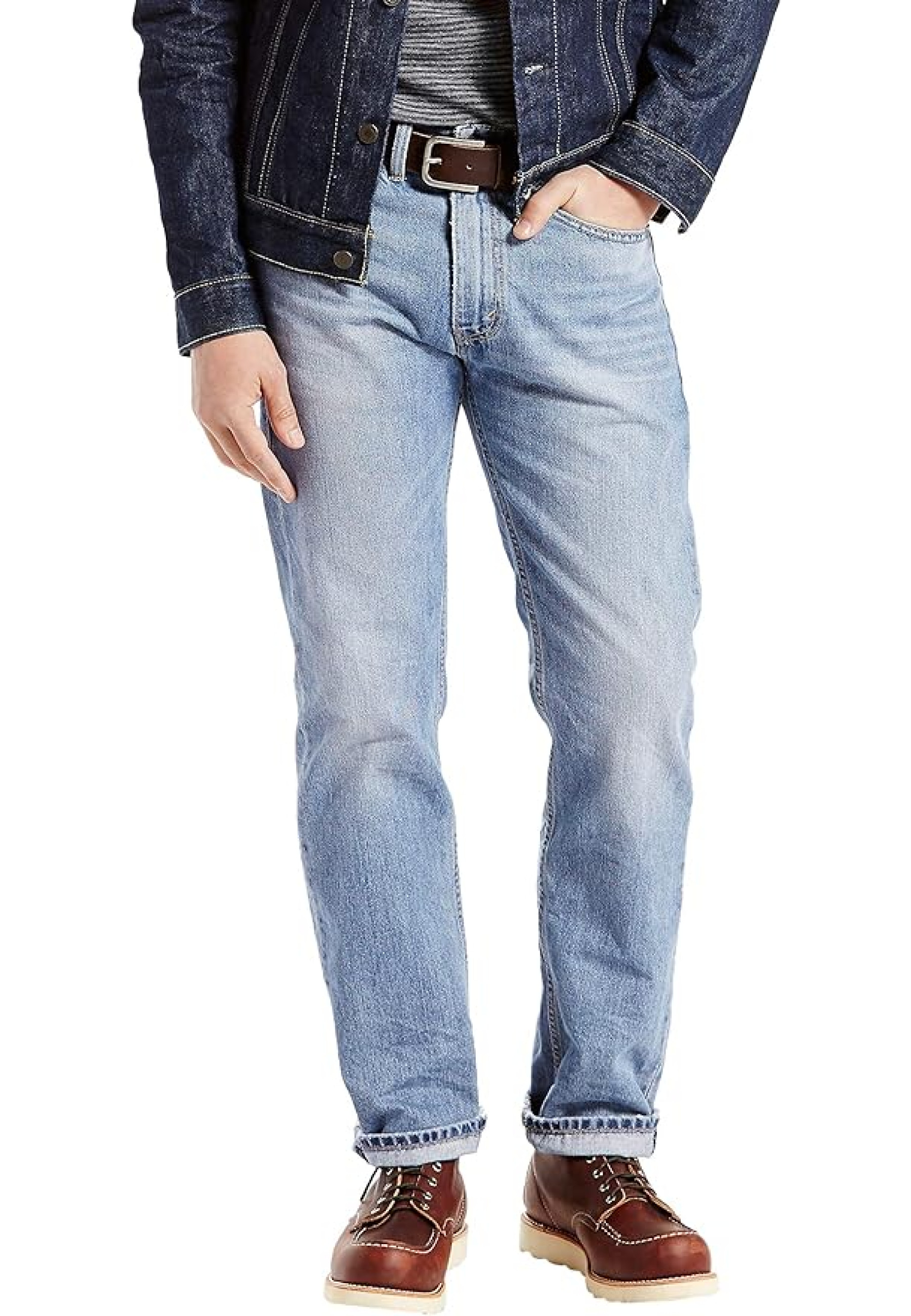 Джинсы Levis Regular Fit 505 USA цвет Kalsomine для мужчин