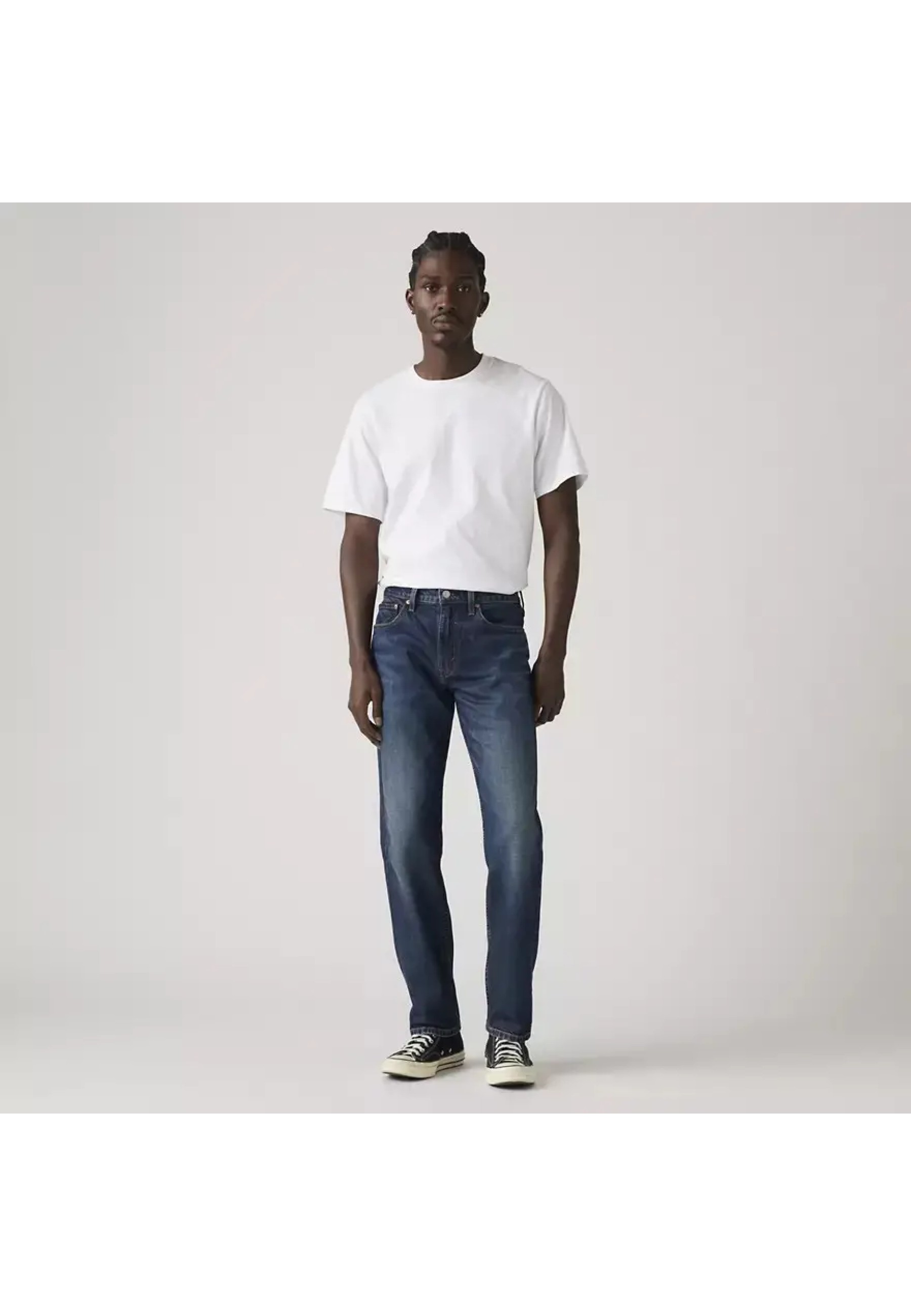 Чоловічі джинси Levi's 502 Taper Fit Blue Expanse у міському casual образі
