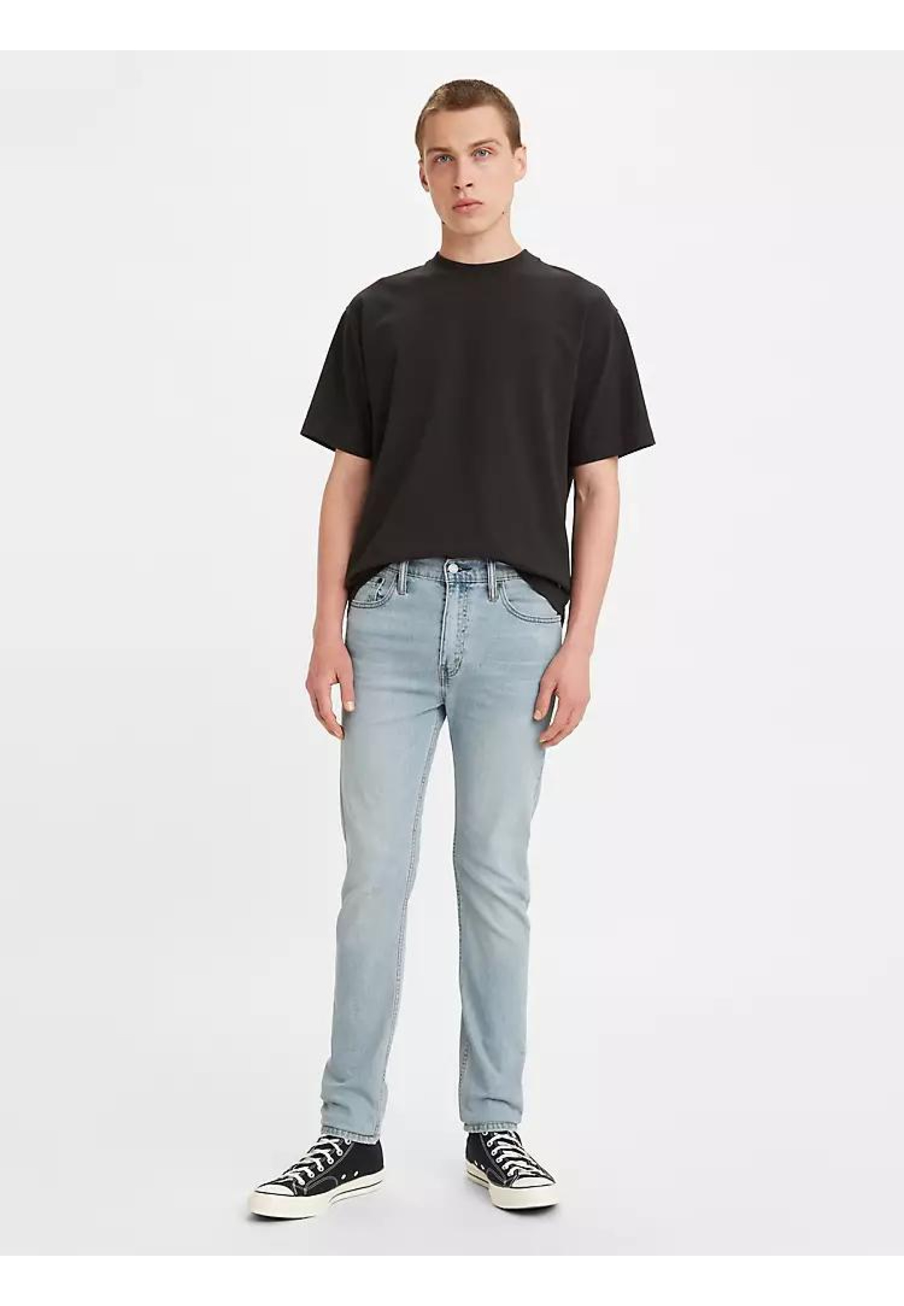 Мужские джинсы Levi's 510 Skinny Reznor Light Wash в современном городском образе