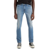 Чоловічі джинси Levi's 511 Always Adapt синього кольору з потертостями на моделі