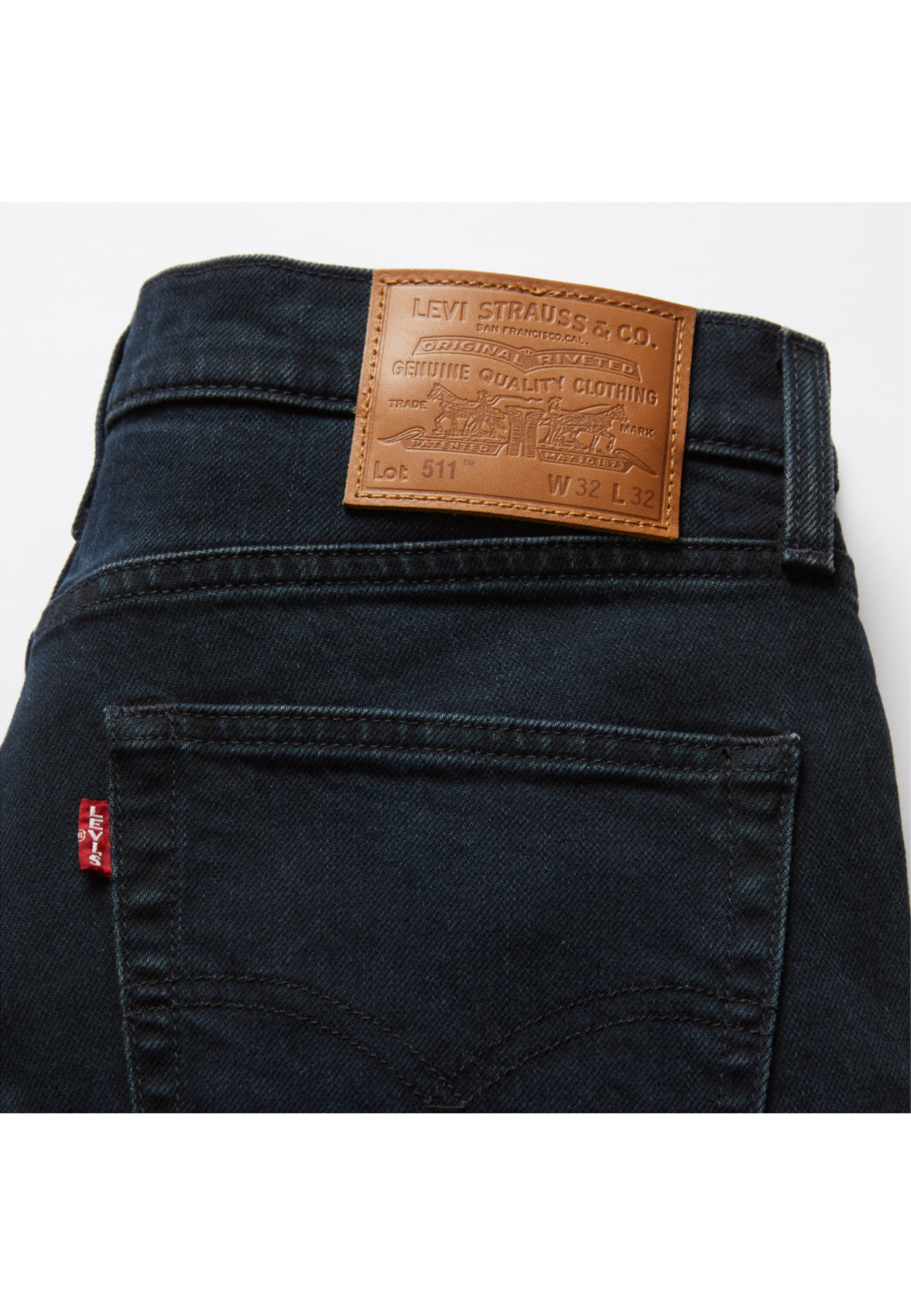 Чоловічі джинси Levi's 511 Slim Authentic Soft кольору Master Of None синій, slim посадка