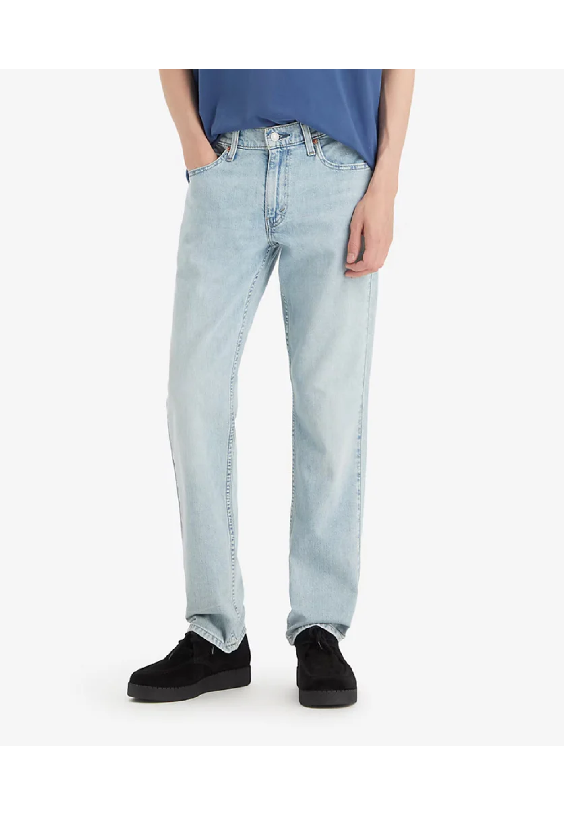 Чоловічі джинси Levi's 511 Slim Fit Take It All Light Wash у міському casual образі