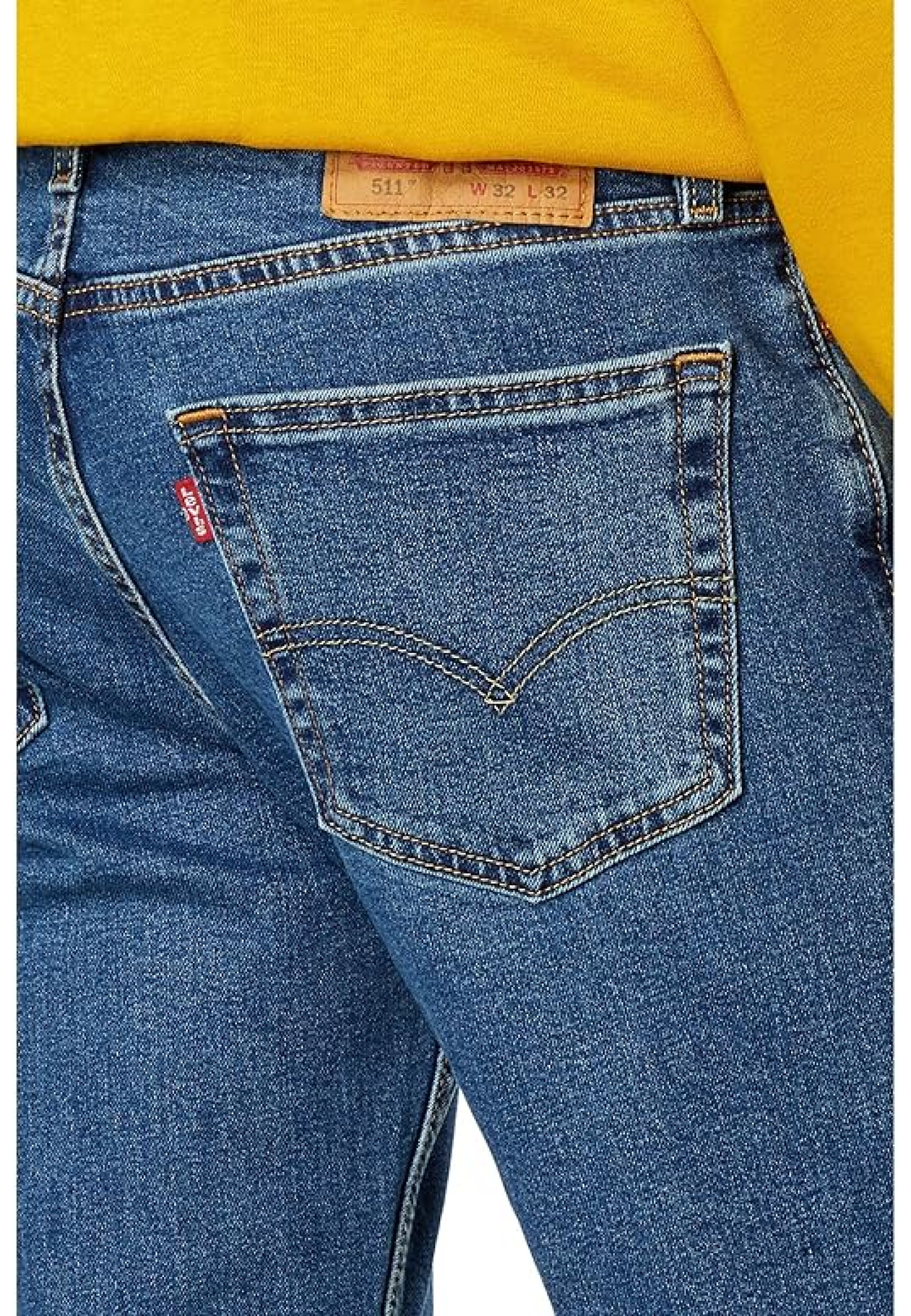 Чоловічі джинси Levi's 511 Slim Fit у кольорі Wilder Adapt з світшотом у повсякденному луці