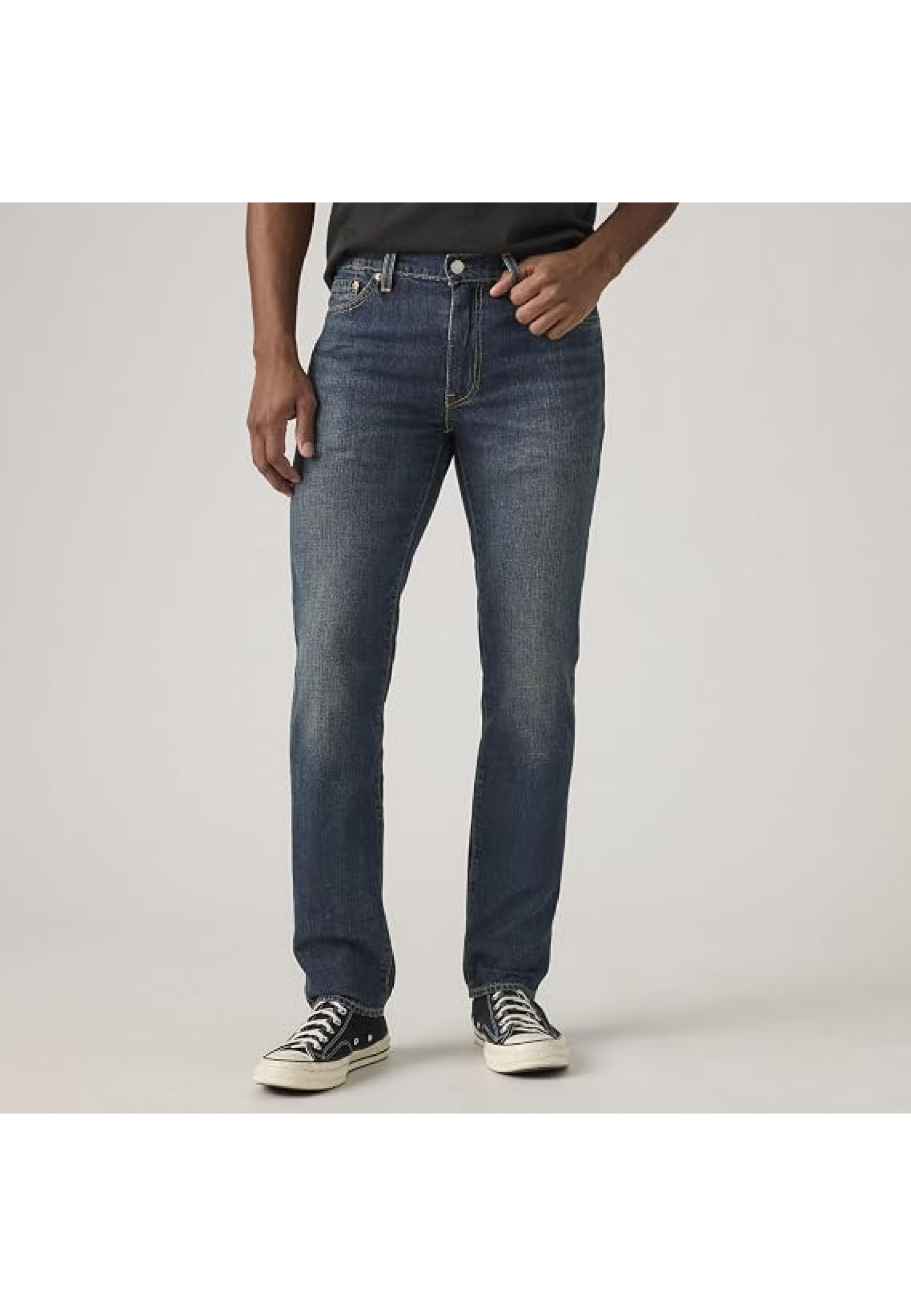 Levi's 511 Slim Linen+ Denim чоловічі джинси Wish Granted dark wash вигляд спереду та збоку Style 045116358