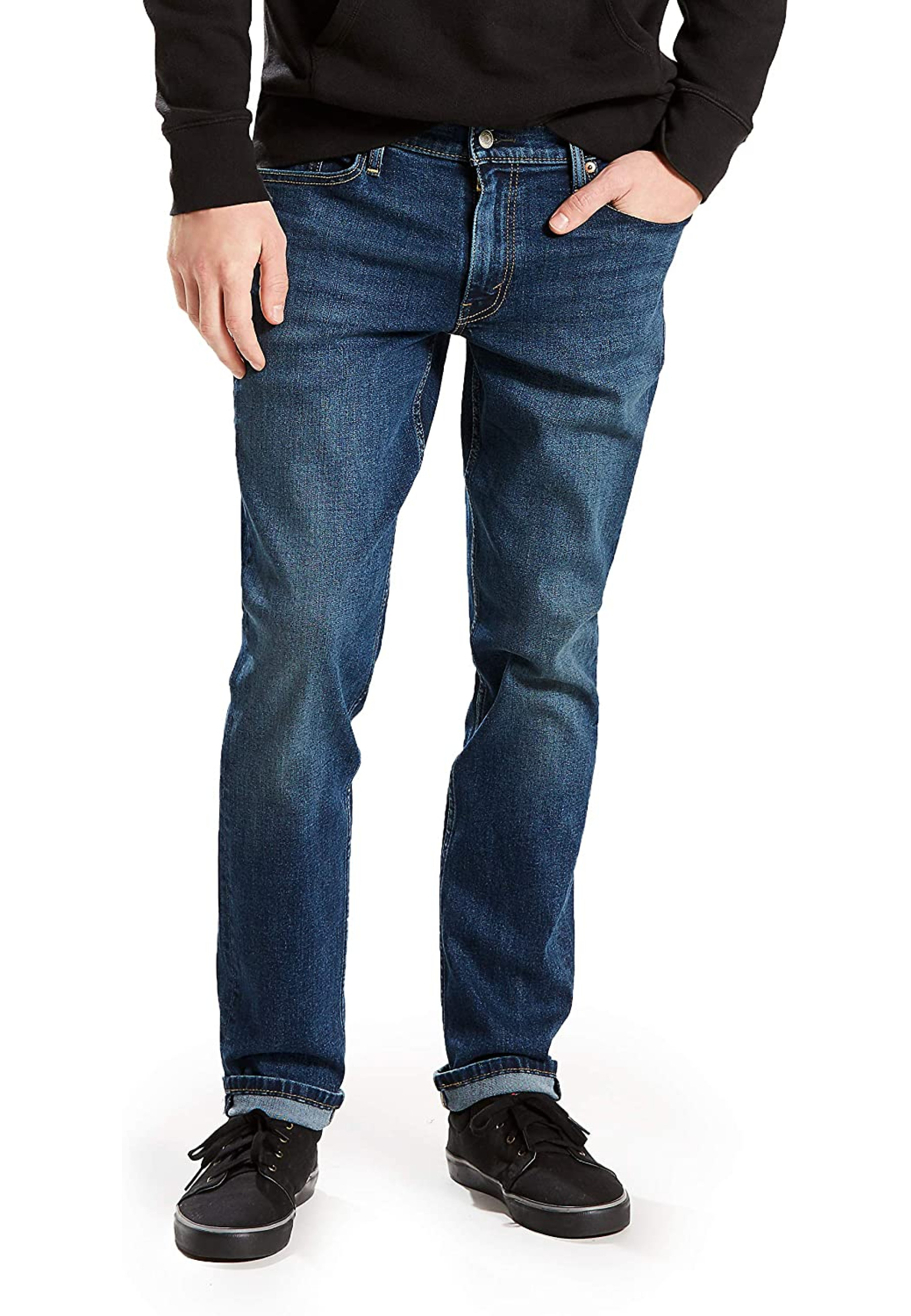 Образ з джинсами Levi's 511 Slim Fit Panda Advanced Stretch та кросівками для активного стилю 2026