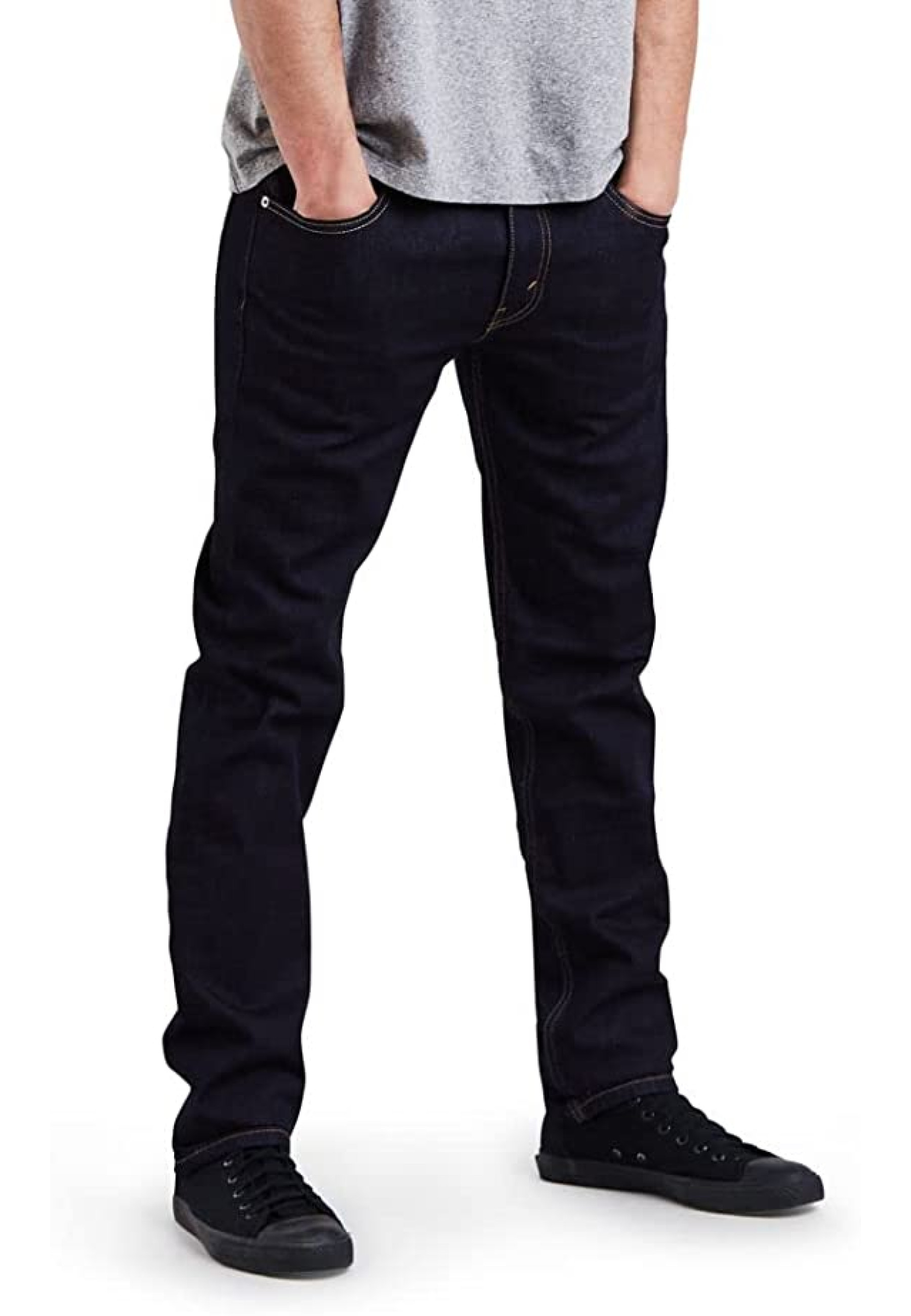 Мужские джинсы Levi's 511 Slim Fit Dark Hollow Stretch в повседневном городском образе
