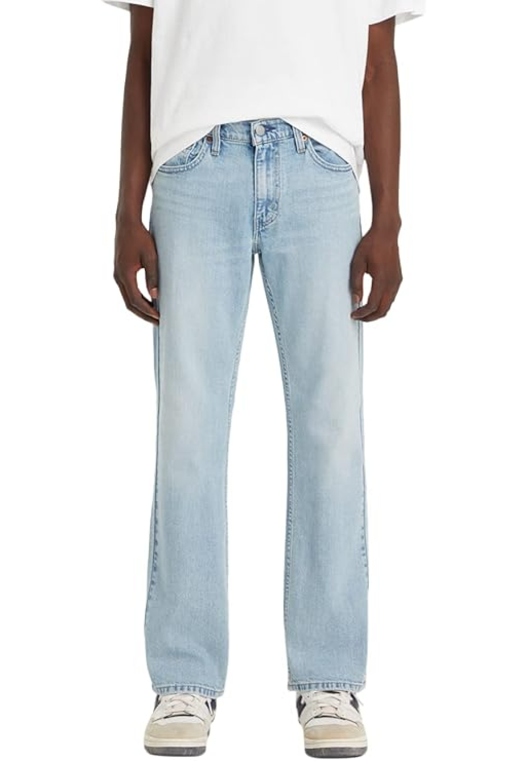 Чоловічі джинси Levi's 514 Straight Fit Thornback Light Wash у повсякденному образі