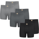 Pack of 3 Men's Lee Boxer Briefs Blue Linen Heather and Canal Blue Heather 2025