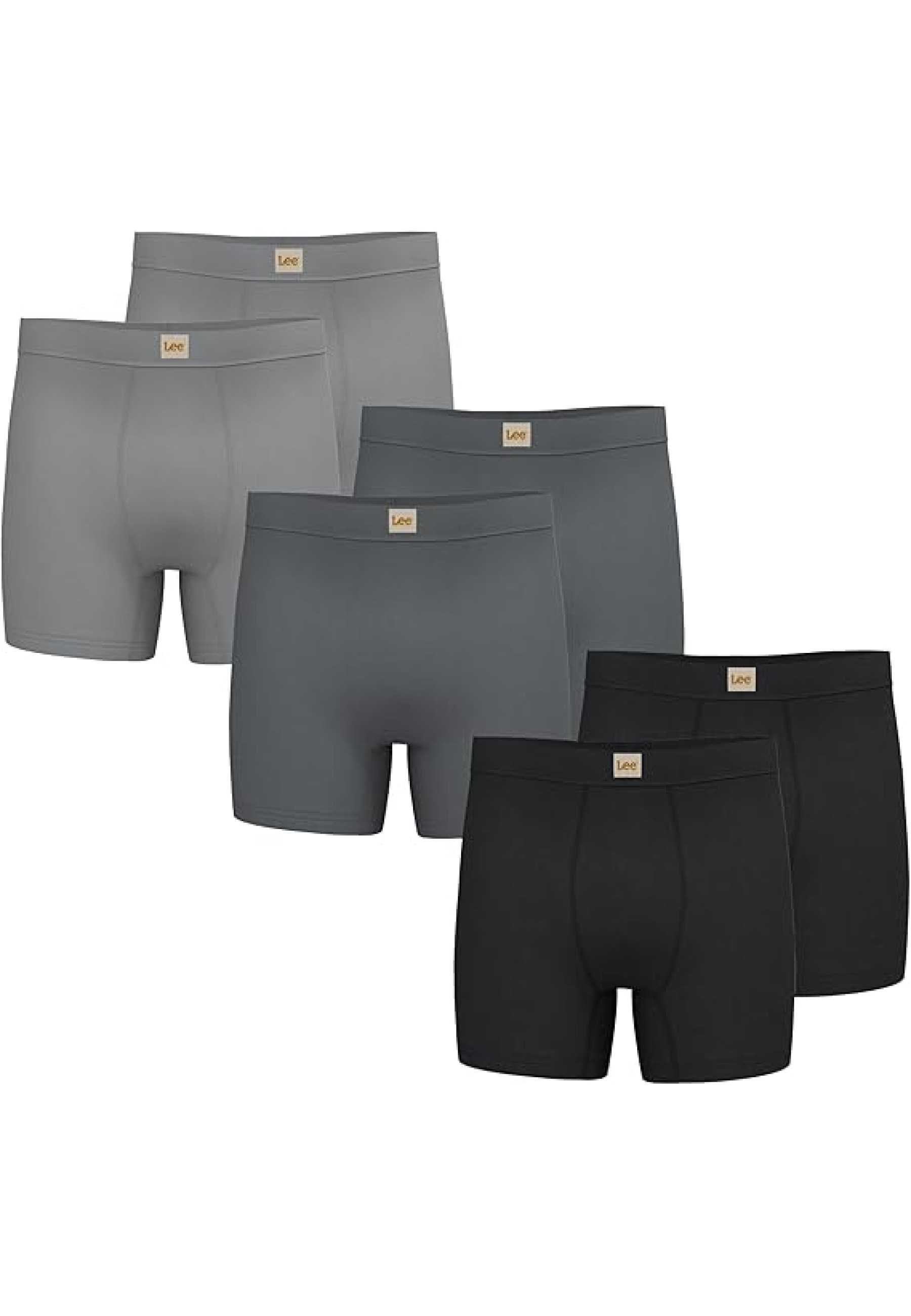 Pack of 3 Men's Lee Boxer Briefs Blue Linen Heather and Canal Blue Heather 2025