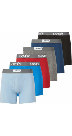 Чоловічі труси Levi's Mens Boxer Briefs Breathable Cotton (набір 6 шт)