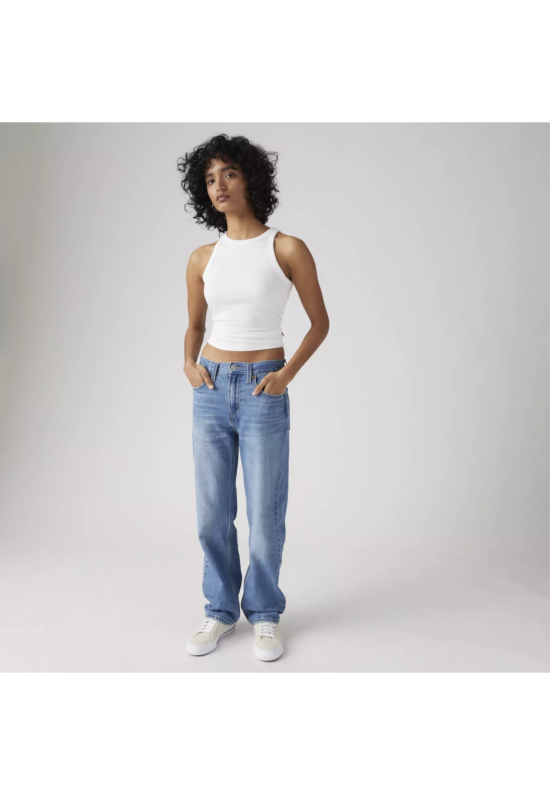 Образ з джинсами Levi's Low Pro Lightweight Rough Diamond та топом для casual стилю 2026