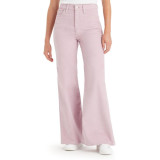 Жіночі джинси Levi's Ribcage Bell Keepsake Lilac Purple у повсякденному луці з топом та кросівками